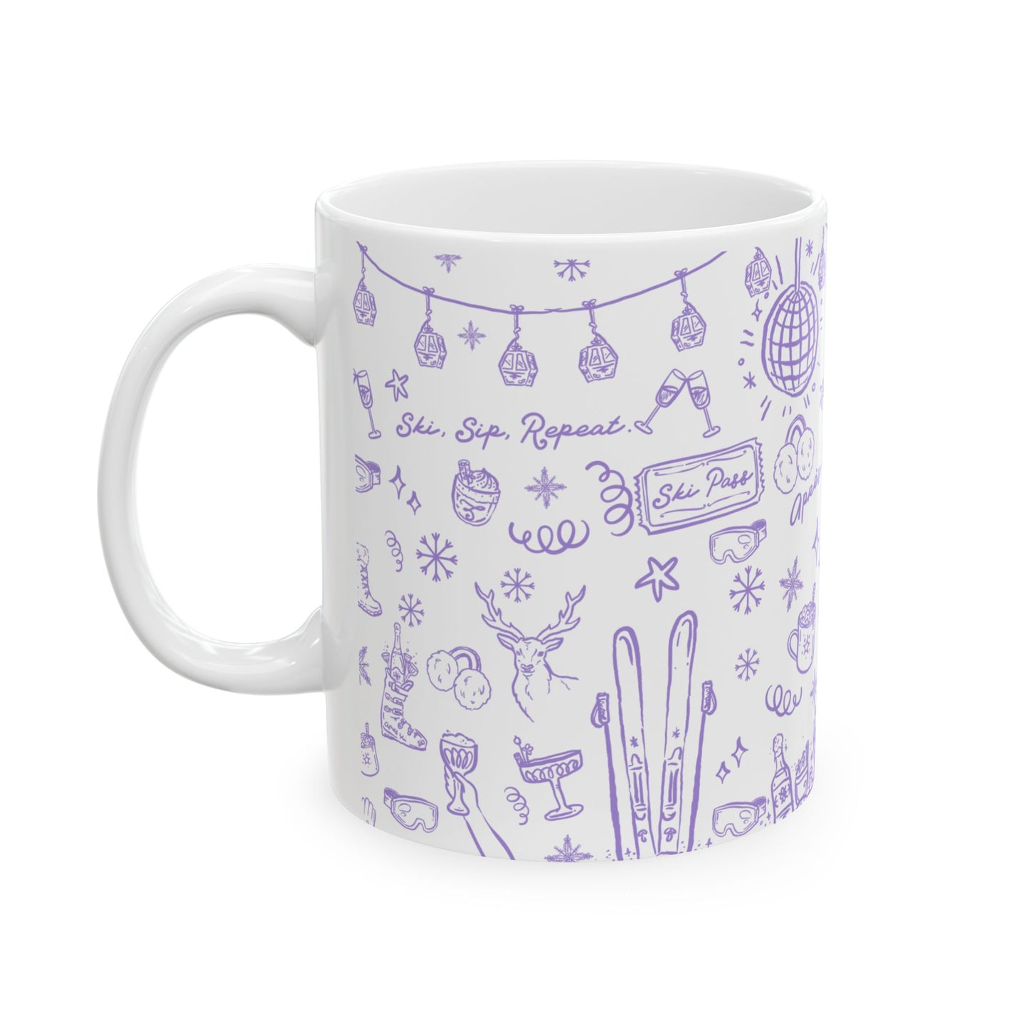 Après All Day Lilac Mug – Ski Bachelorette Party Cup for Bride and Crew