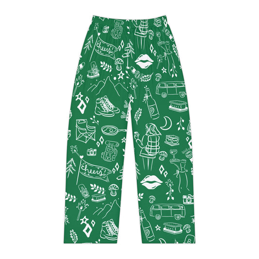 Green Camp Bach Womens Pajama Pants