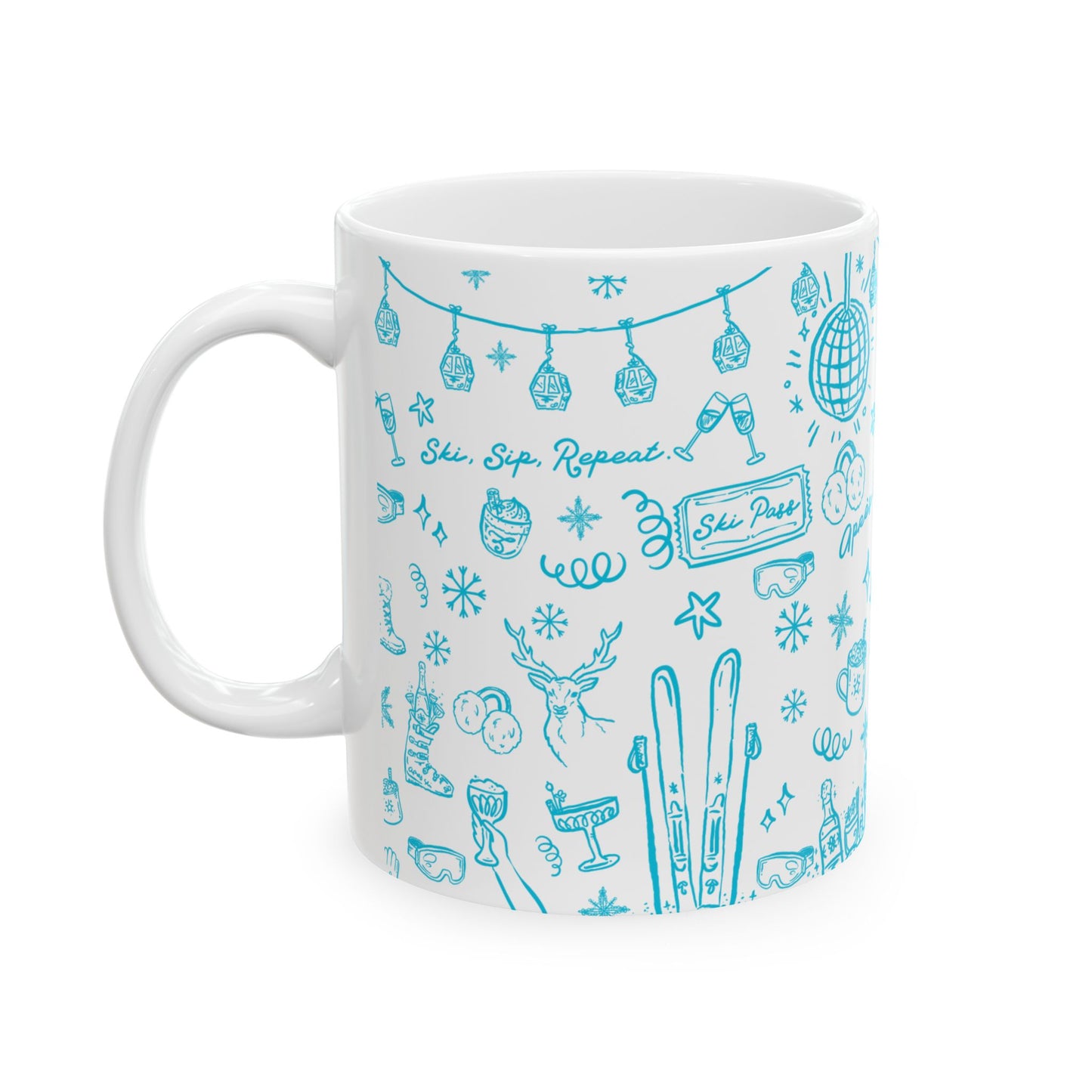 Après All Day Aqua Mug – Ski Bachelorette Party Cup for Bride and Crew