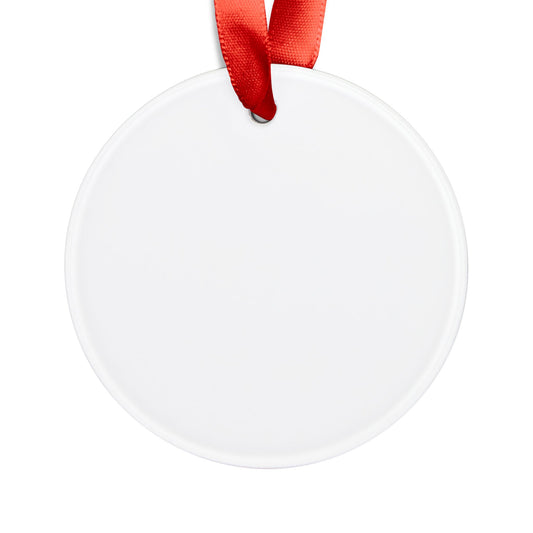 Dog Christmas Acrylic Ornament with Ribbon, Holiday Decoration, Custom Tree Ornament, Perfect Gift, Festive Keepsake