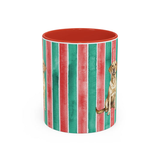 Festive Yellow Lab Lover Christmas Coffee Mug