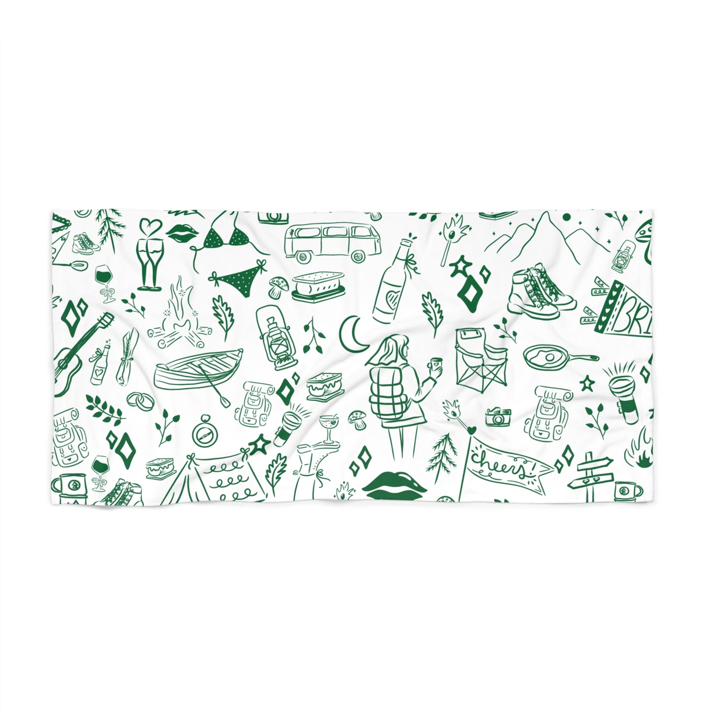 Camp Bach Beach Towel