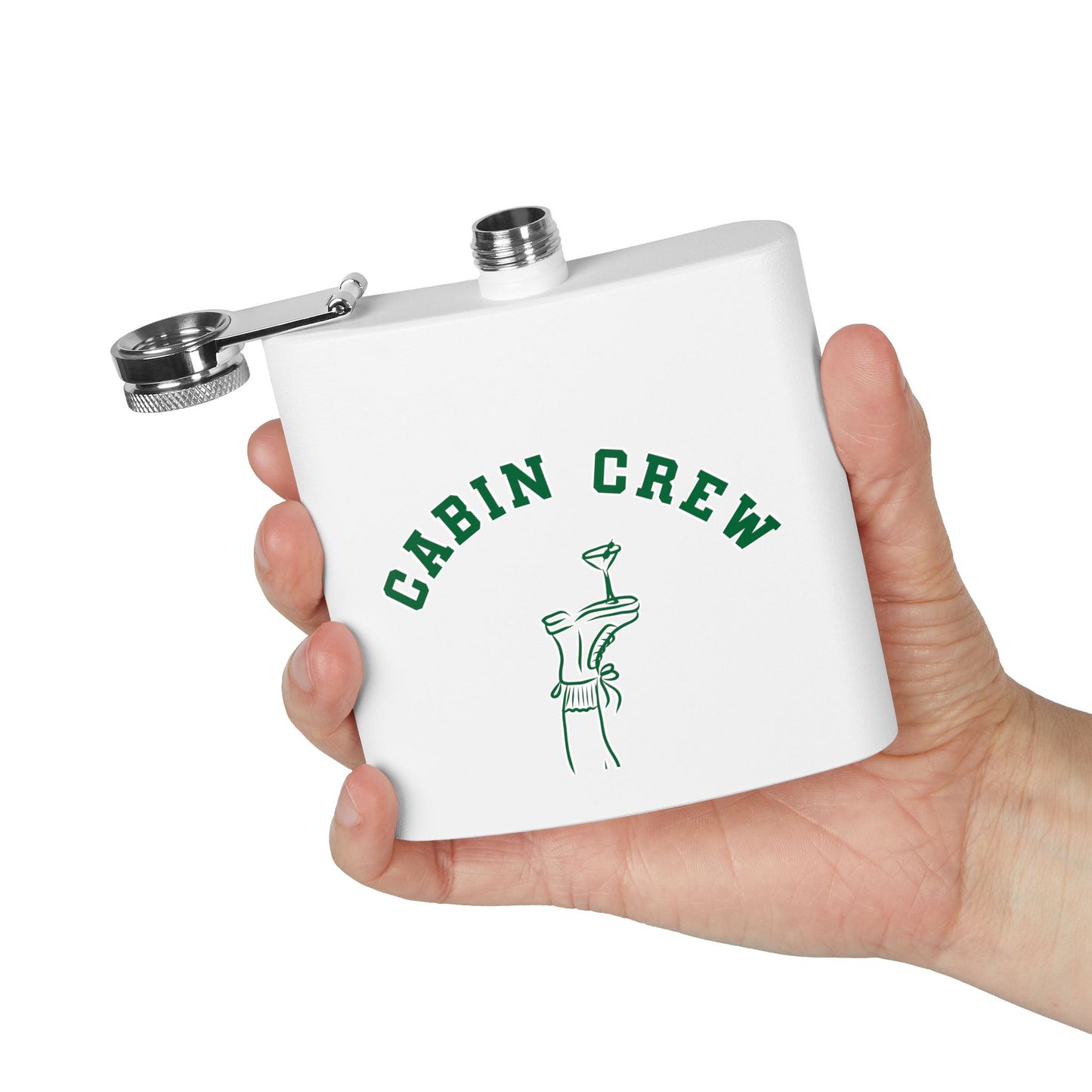 Cabin Crew Survival 6oz Stainless Steel Flask