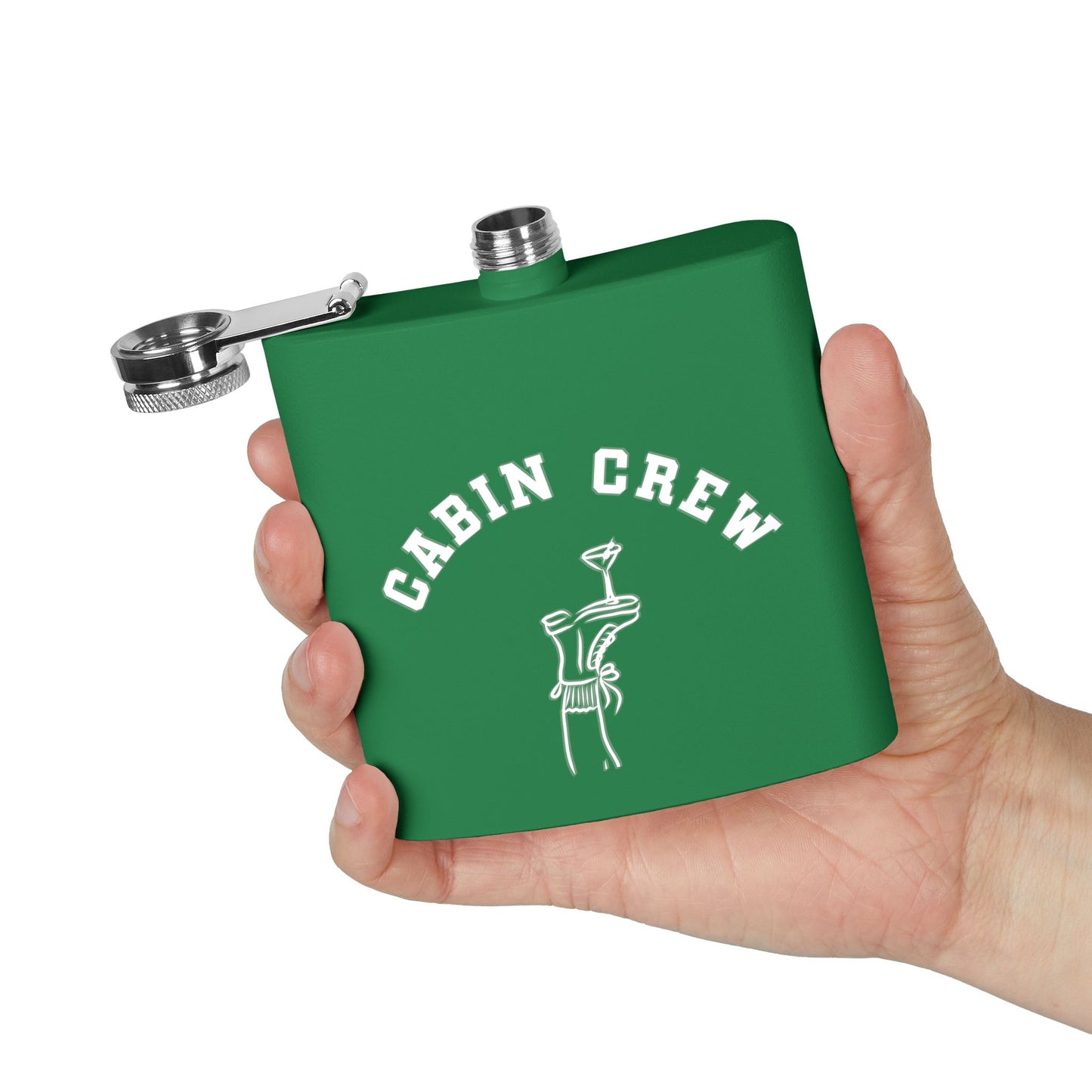 Cabin Crew Survival 6oz Stainless Steel Flask