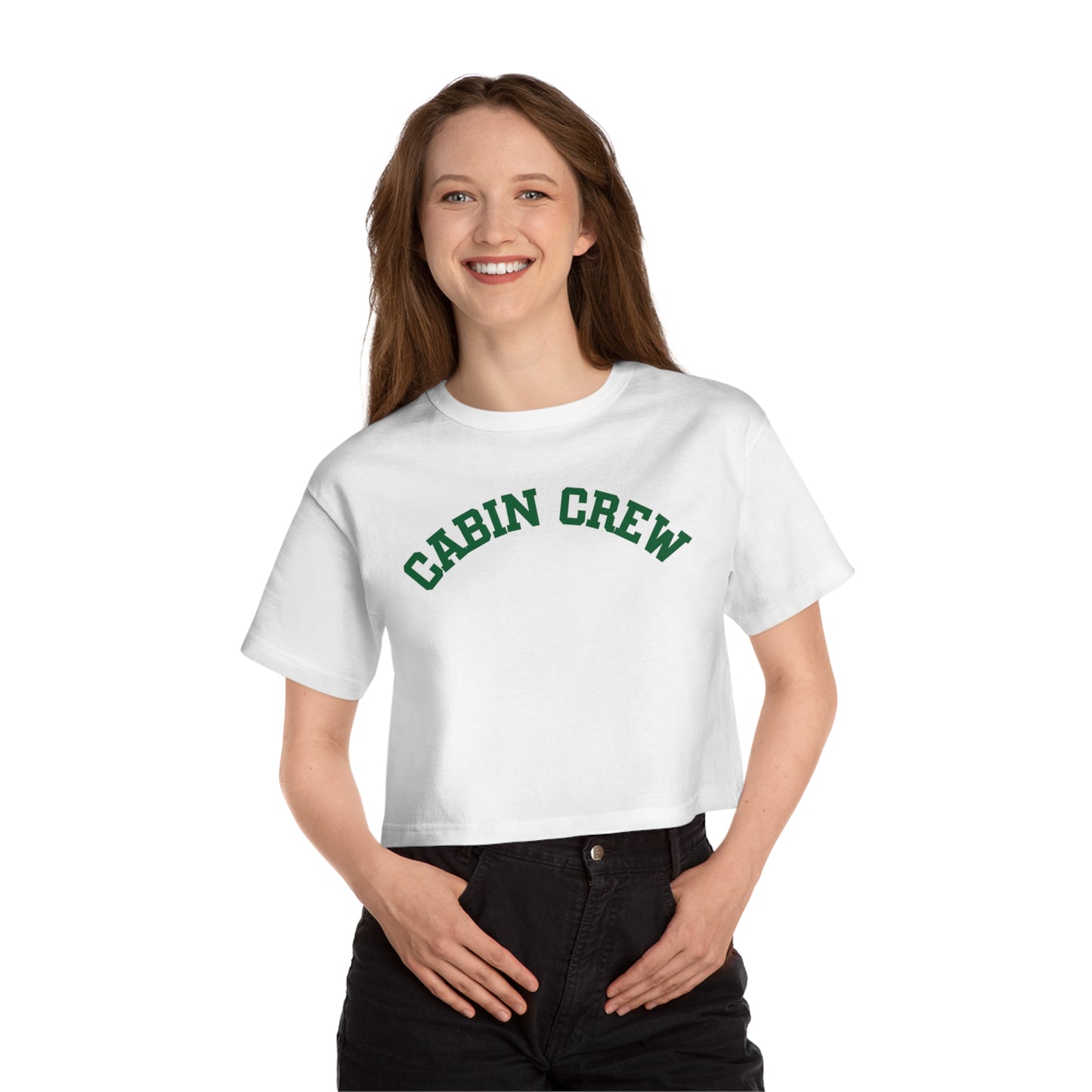 Cabin Crew Cropped Champion T-Shirt
