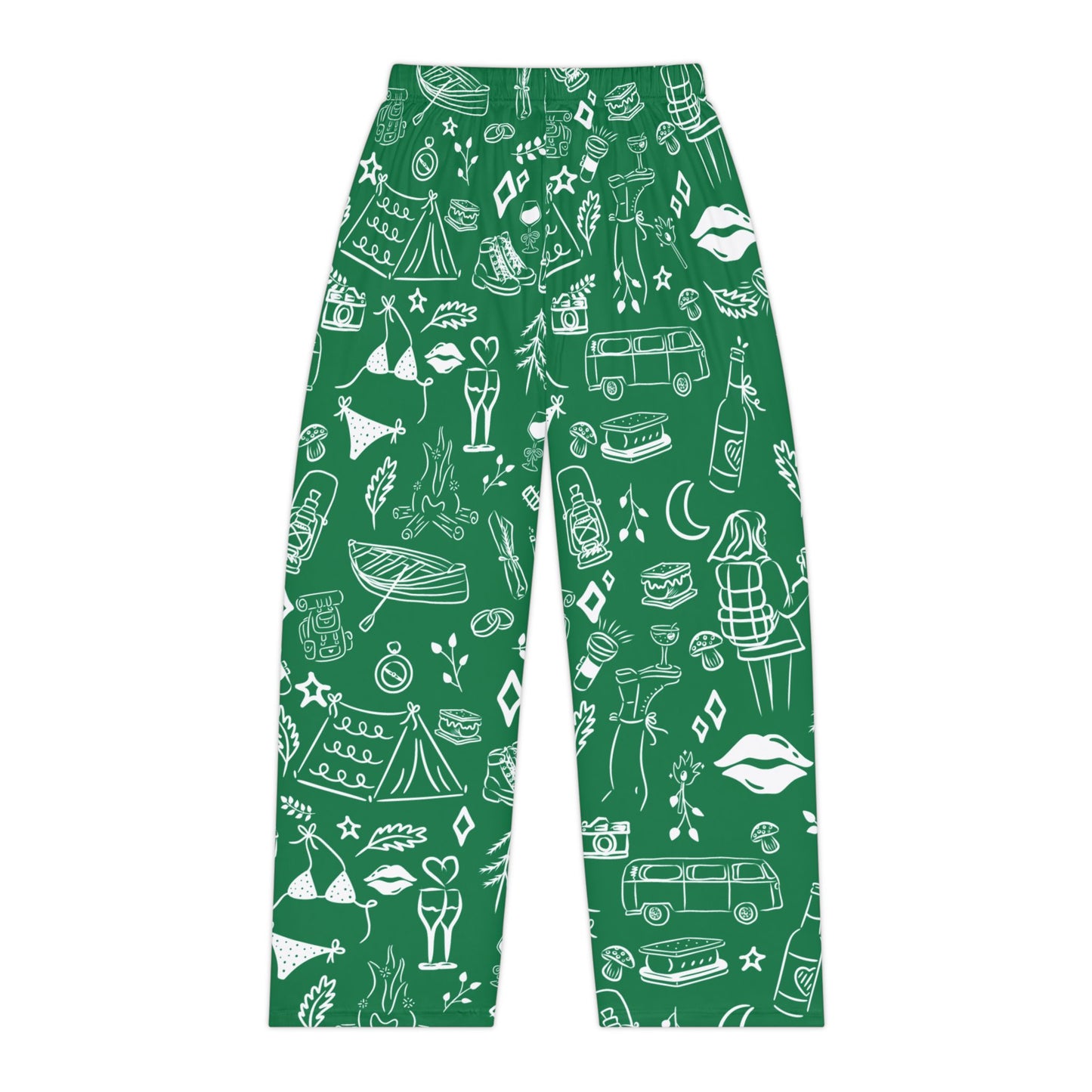 Green Camp Bach Womens Pajama Pants