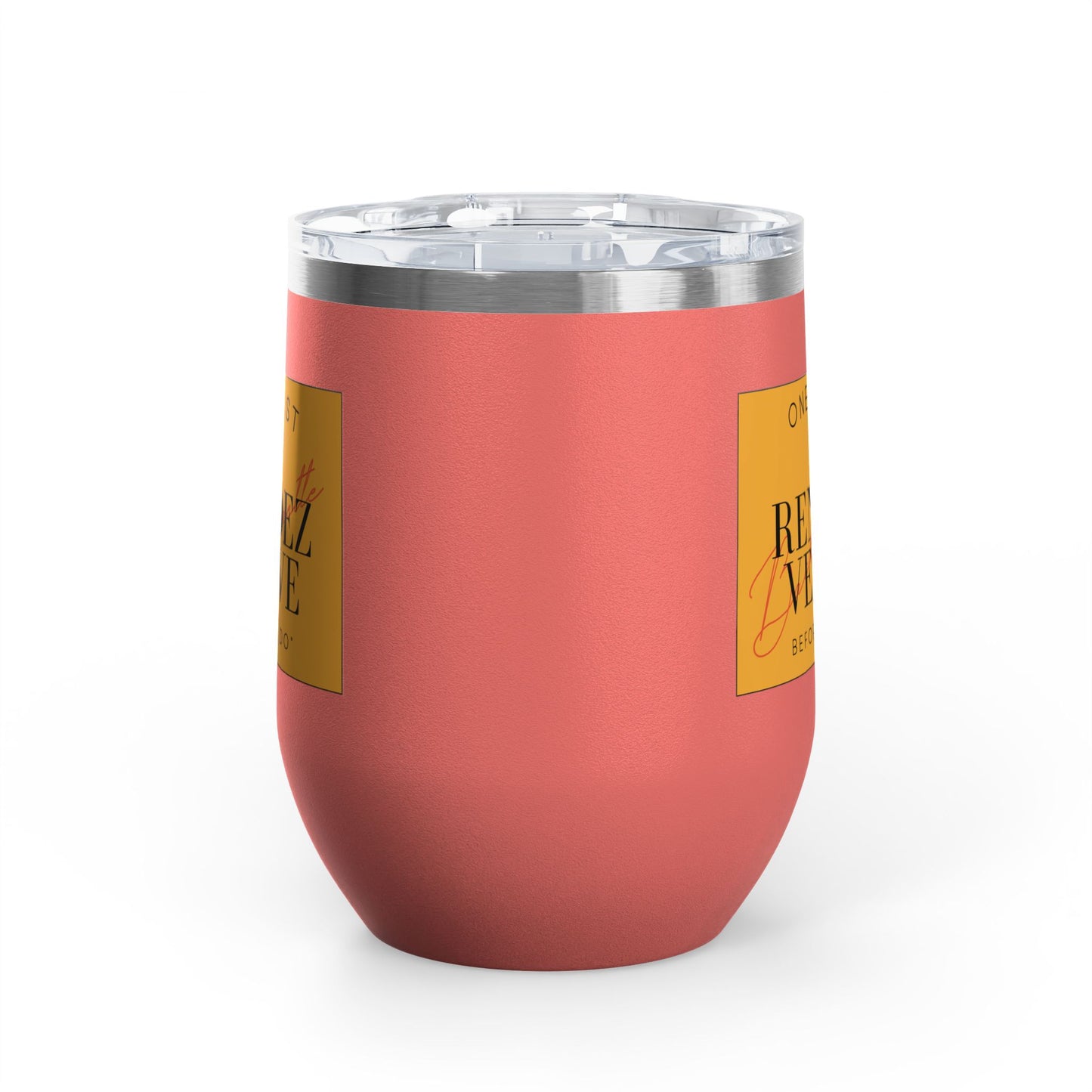 Last Rendez Veuve Bridal Wine Tumbler, Bachelorette Party Gift
