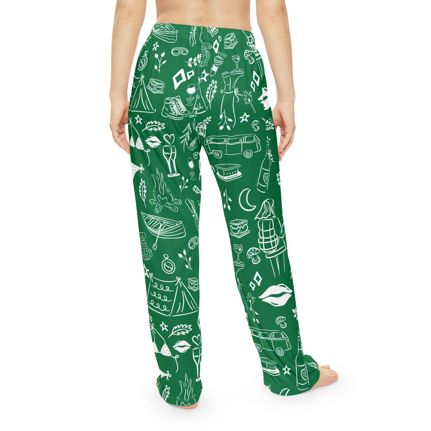 Green Camp Bach Womens Pajama Pants