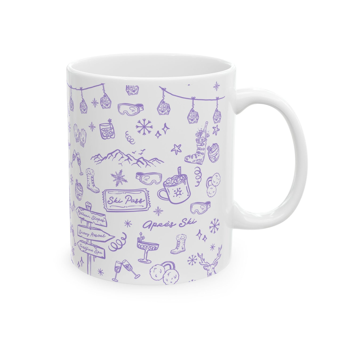 Après All Day Lilac Mug – Ski Bachelorette Party Cup for Bride and Crew