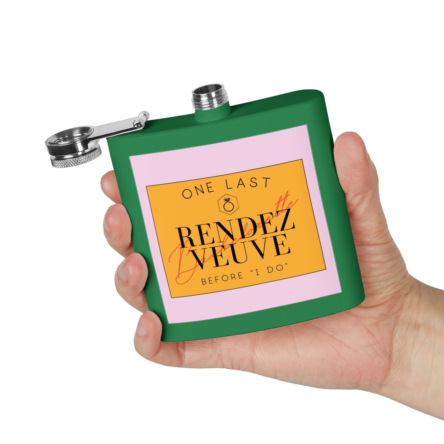 Blame it on the Veuve Bach Stainless Steel Flask