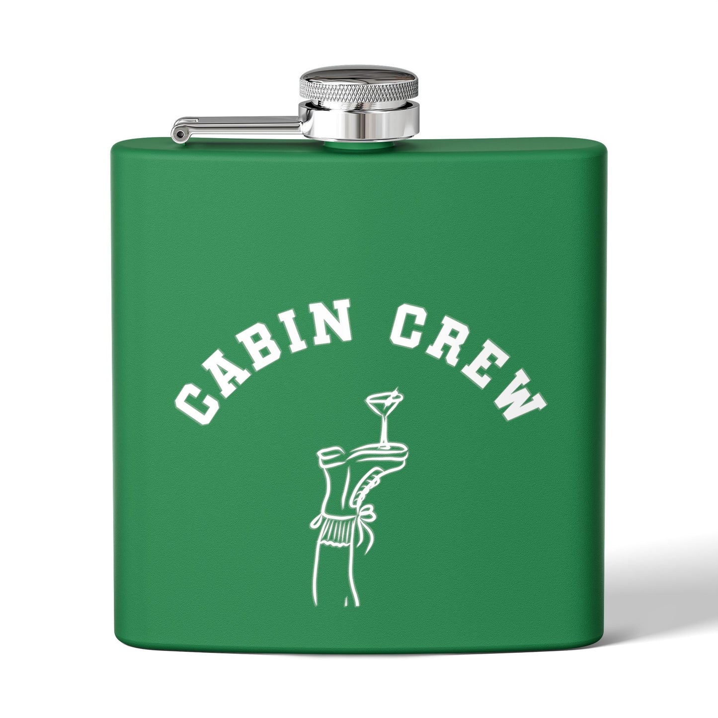 Cabin Crew Survival 6oz Stainless Steel Flask