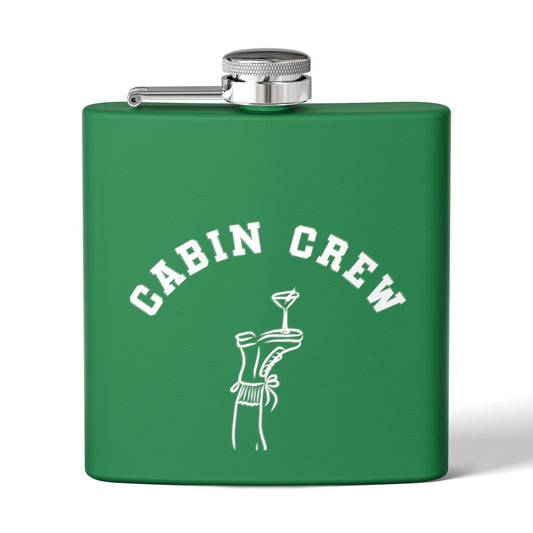 Cabin Crew Survival 6oz Stainless Steel Flask