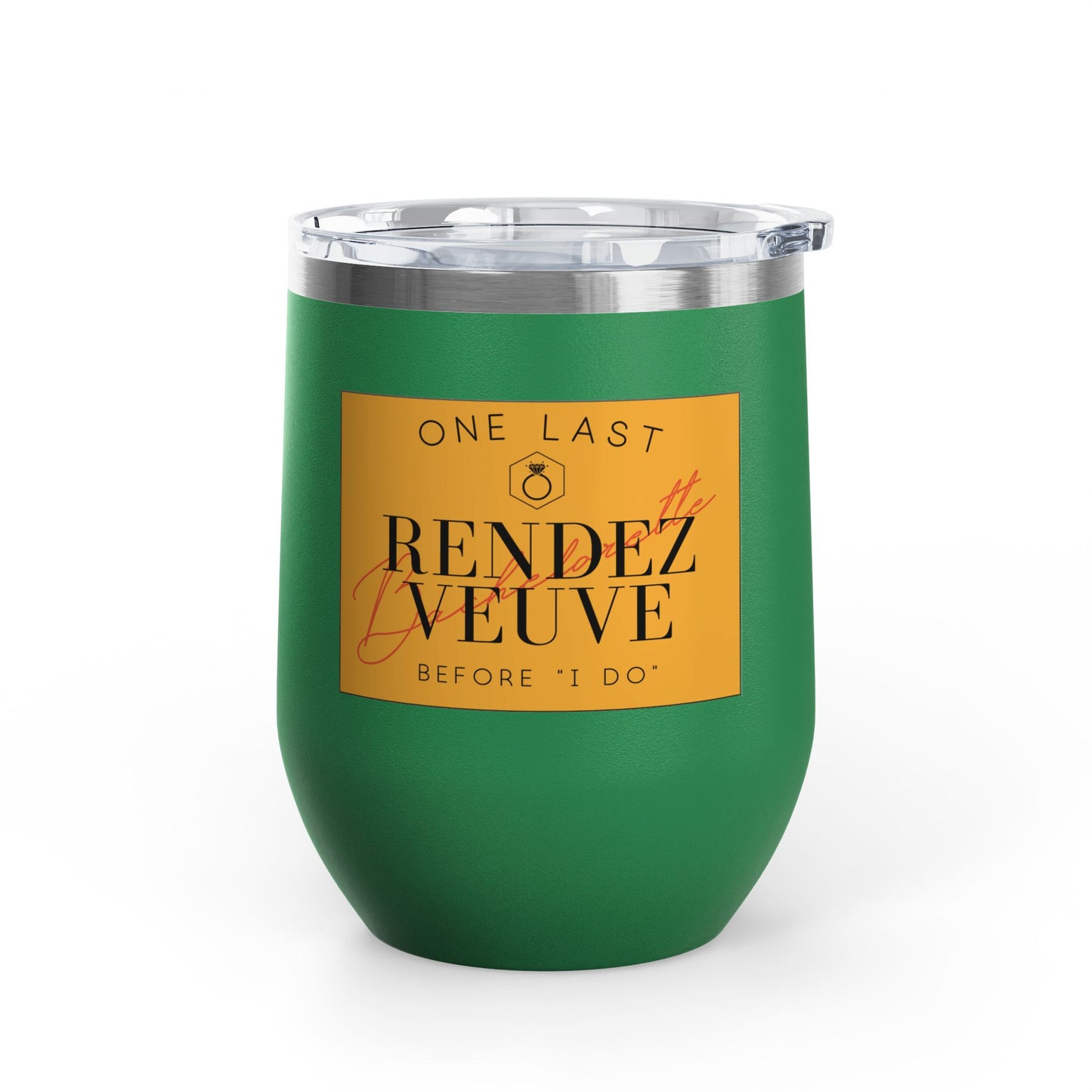 Last Rendez Veuve Bridal Wine Tumbler, Bachelorette Party Gift