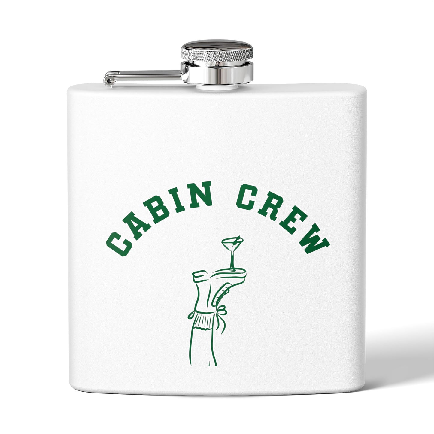 Cabin Crew Survival 6oz Stainless Steel Flask