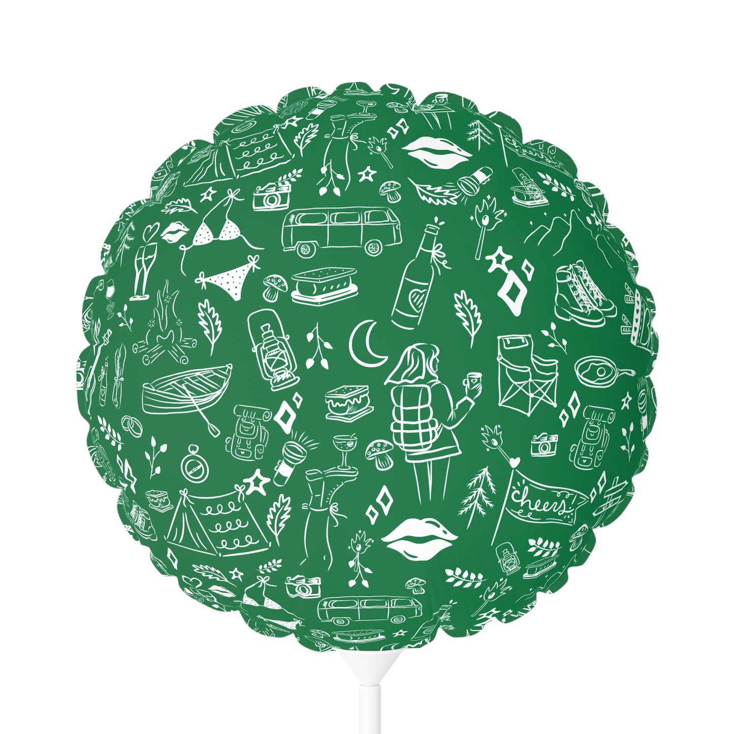 Camp Bach Heart-Shaped Party Balloon, 11"