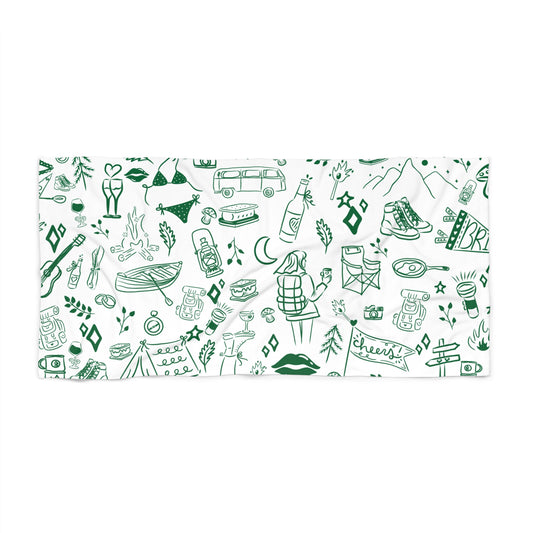 Camp Bach Beach Towel