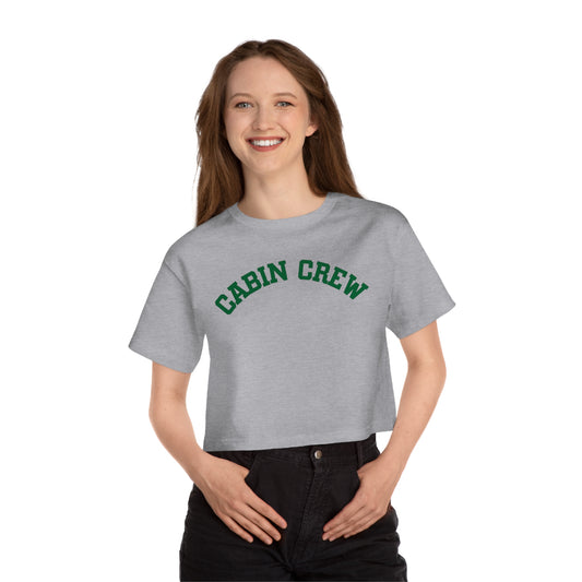 Cabin Crew Cropped Champion T-Shirt