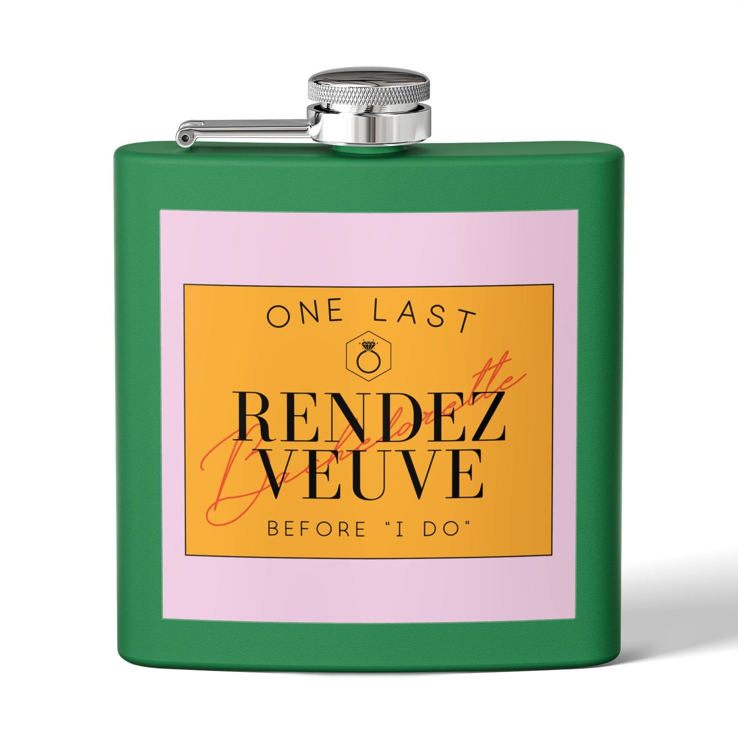 Blame it on the Veuve Bach Stainless Steel Flask