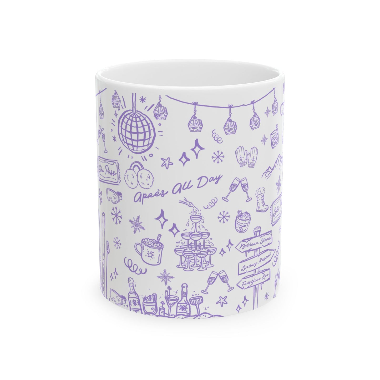 Après All Day Lilac Mug – Ski Bachelorette Party Cup for Bride and Crew