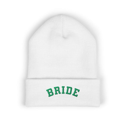 Camp Bach Bride Embroidered Cuffed Beanie