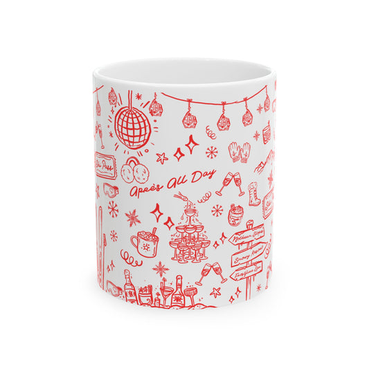 Après All Day Red Mug – Ski Bachelorette Party Cup for Bride and Crew