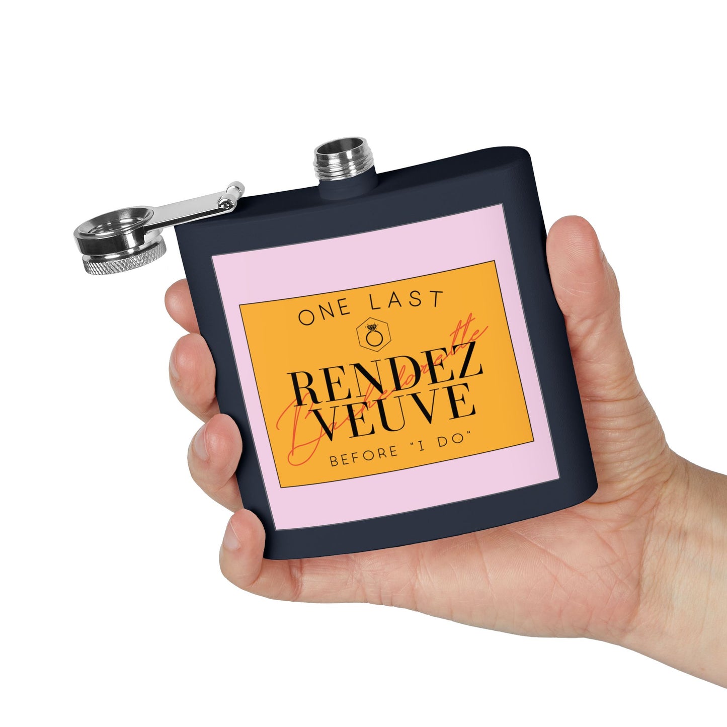 Blame it on the Veuve Bach Stainless Steel Flask