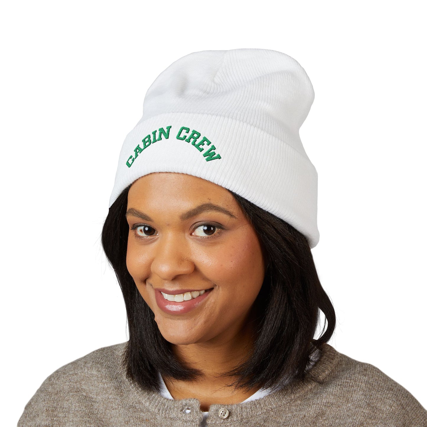 Camp Bach Cabin Crew Embroidered Cuffed Beanie