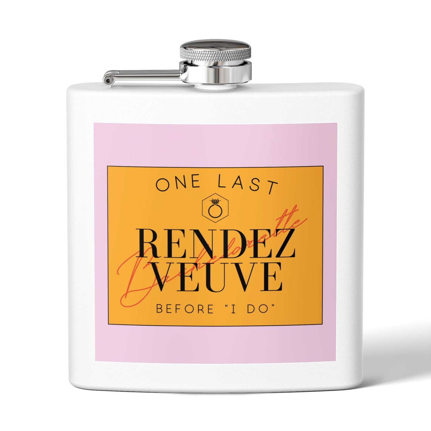 Blame it on the Veuve Bach Stainless Steel Flask