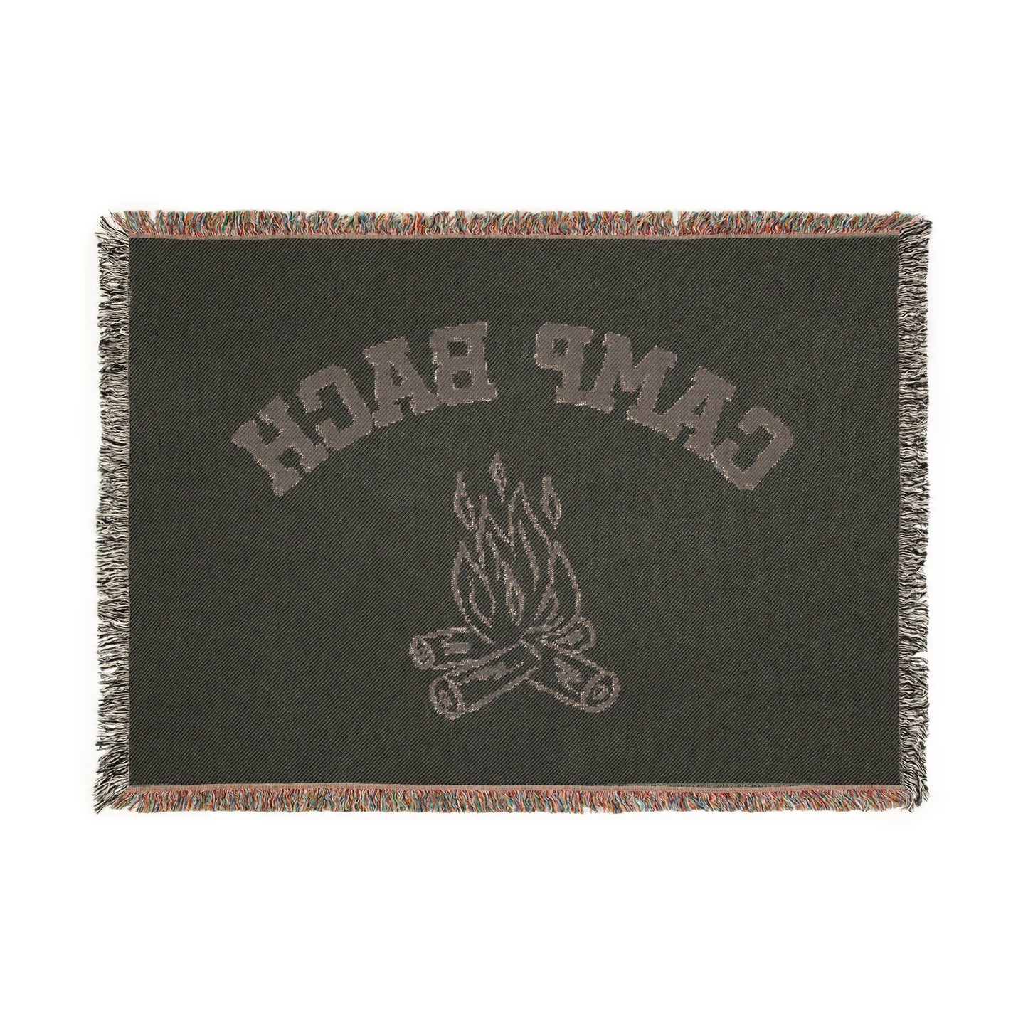 Cozy Camp Bach Campfire Woven Blanket