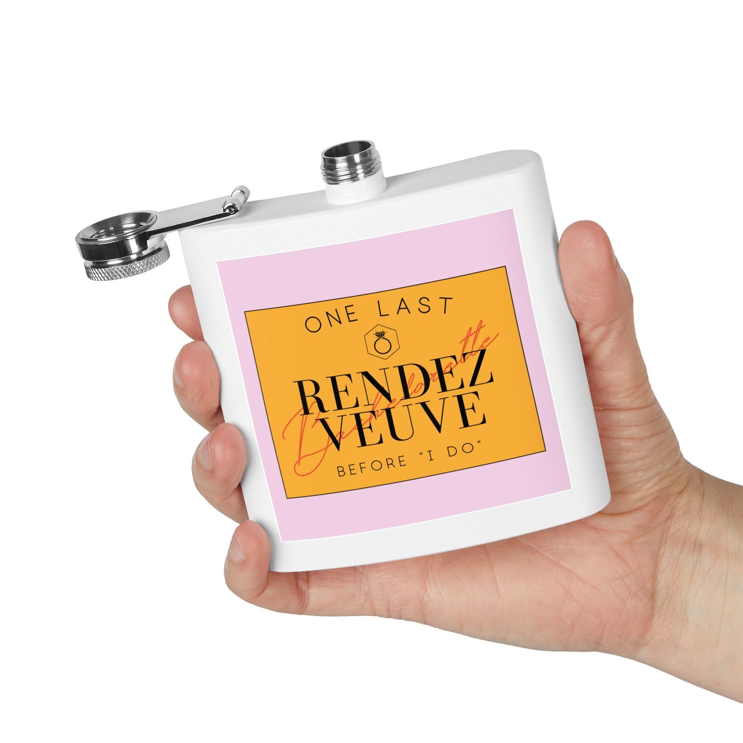 Blame it on the Veuve Bach Stainless Steel Flask