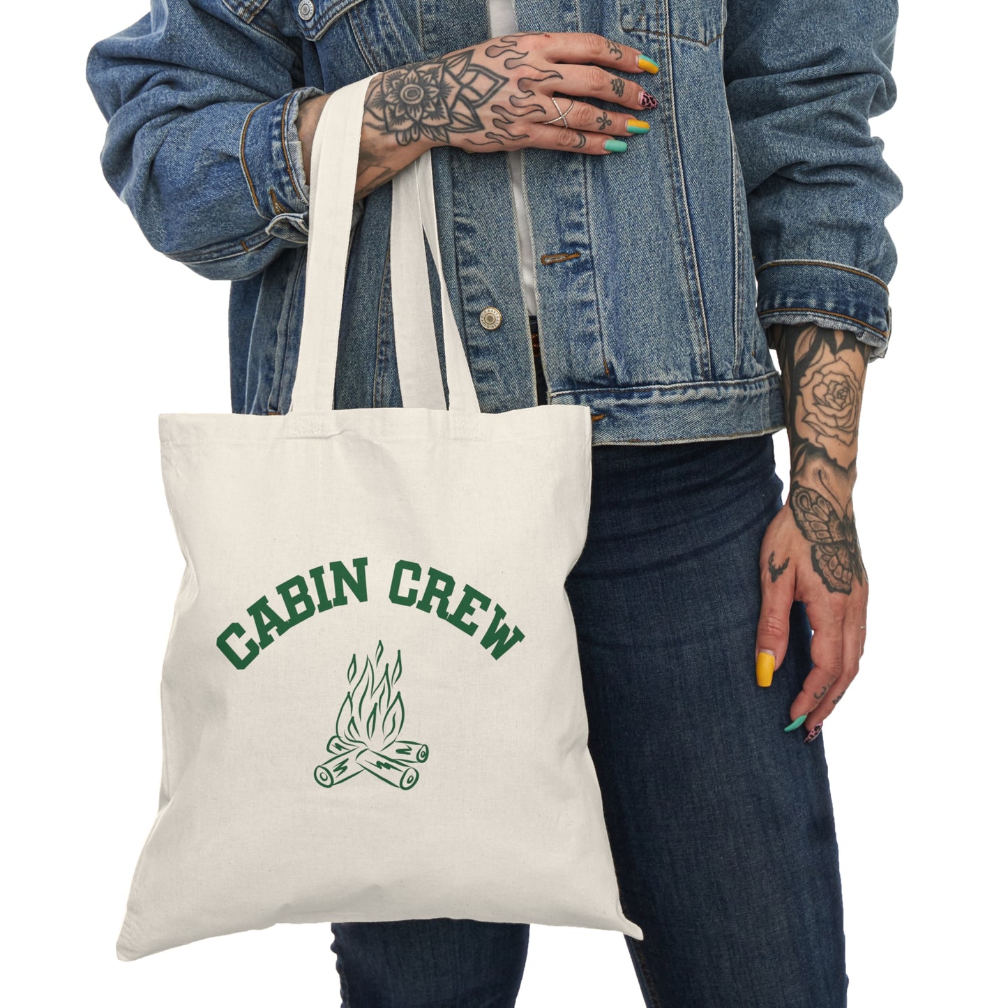 Camp Bach Camp Fire Canvas Cotton Tote