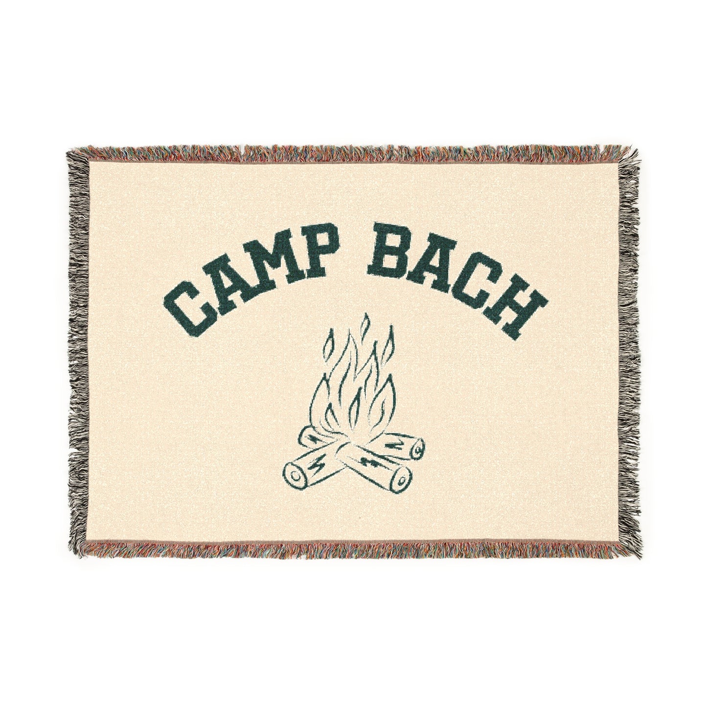 Cozy Camp Bach Campfire Woven Blanket
