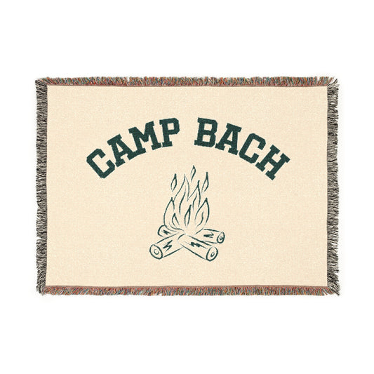 Cozy Camp Bach Campfire Woven Blanket
