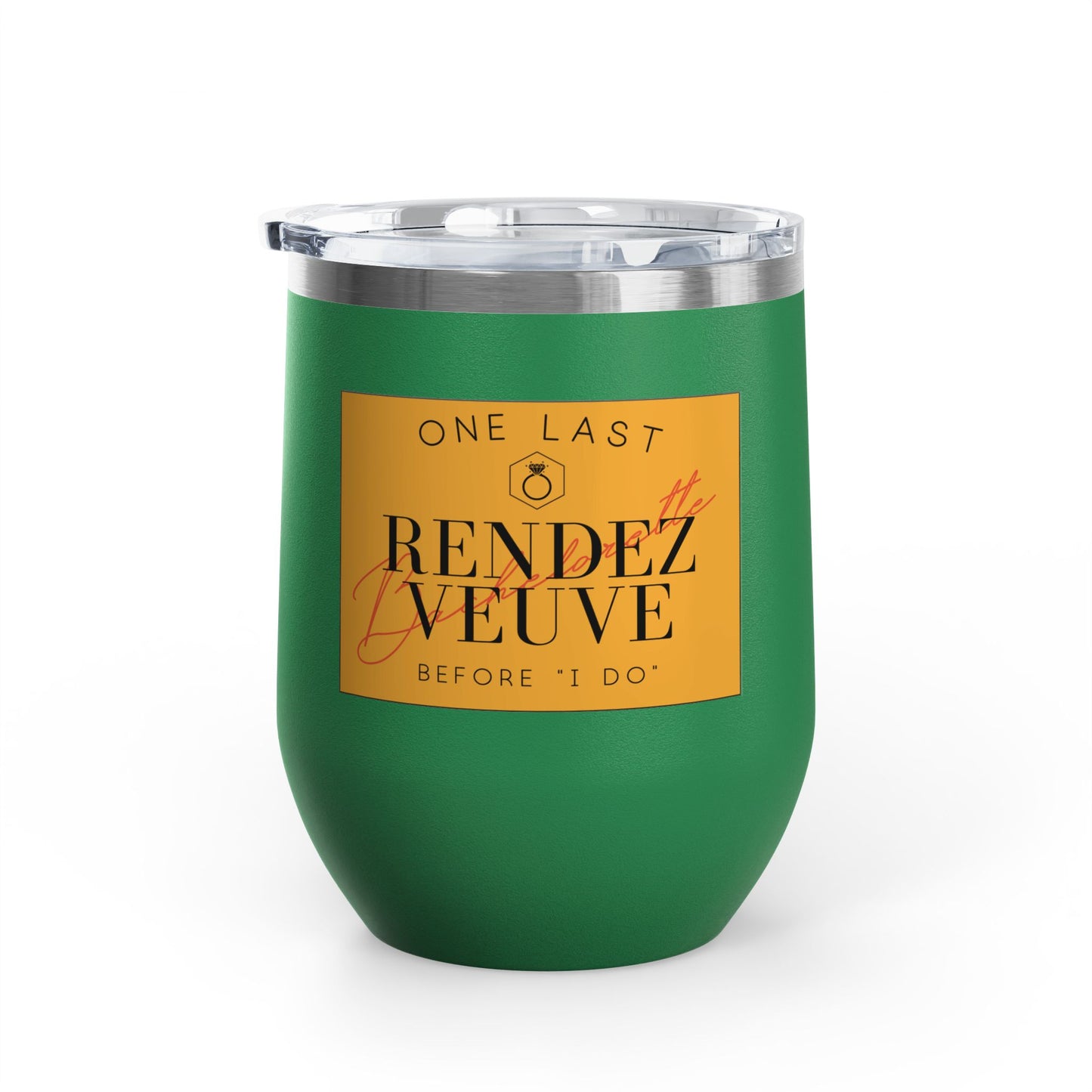 Last Rendez Veuve Bridal Wine Tumbler, Bachelorette Party Gift